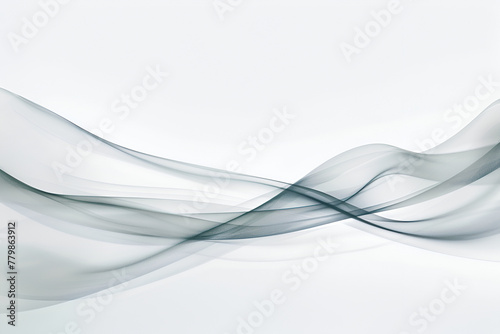 Haze with thin lines and shapes on a clean white background