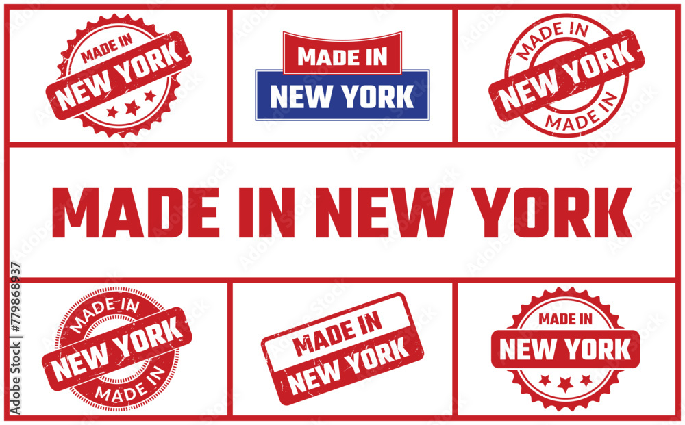 Made In New York Rubber Stamp Set