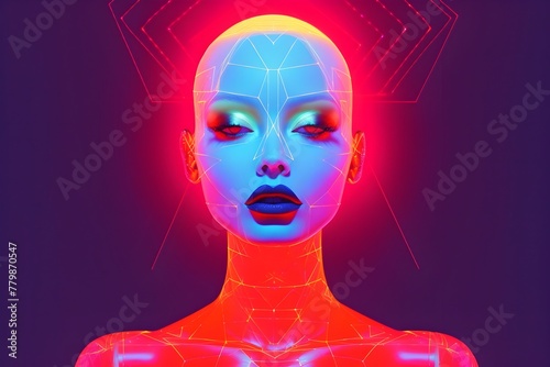 Afrofuturistic Cosmos: A Cyberdelic Tarot Card Vision in the Vast Galaxy