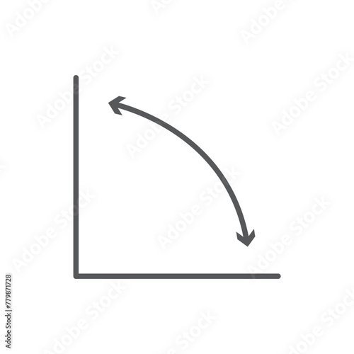 Height and width icon symbols are simple design vector illustrations on a white background