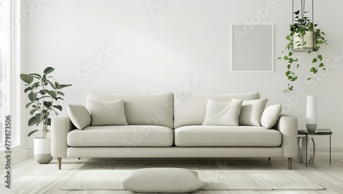 modern living room with sofa