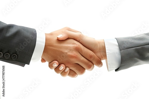 Handshake after successful cooperation
