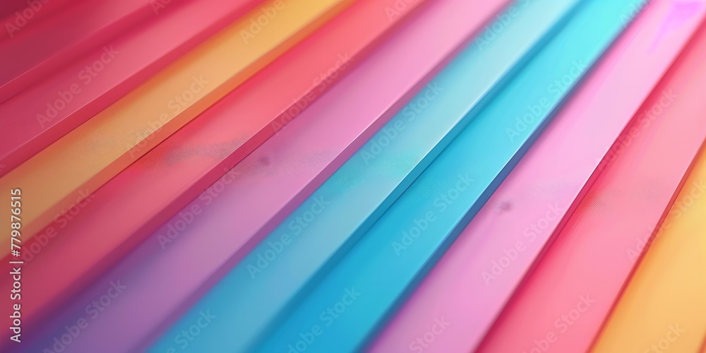 Fototapeta premium Basic diagonal lines with a soft pastel gradient.