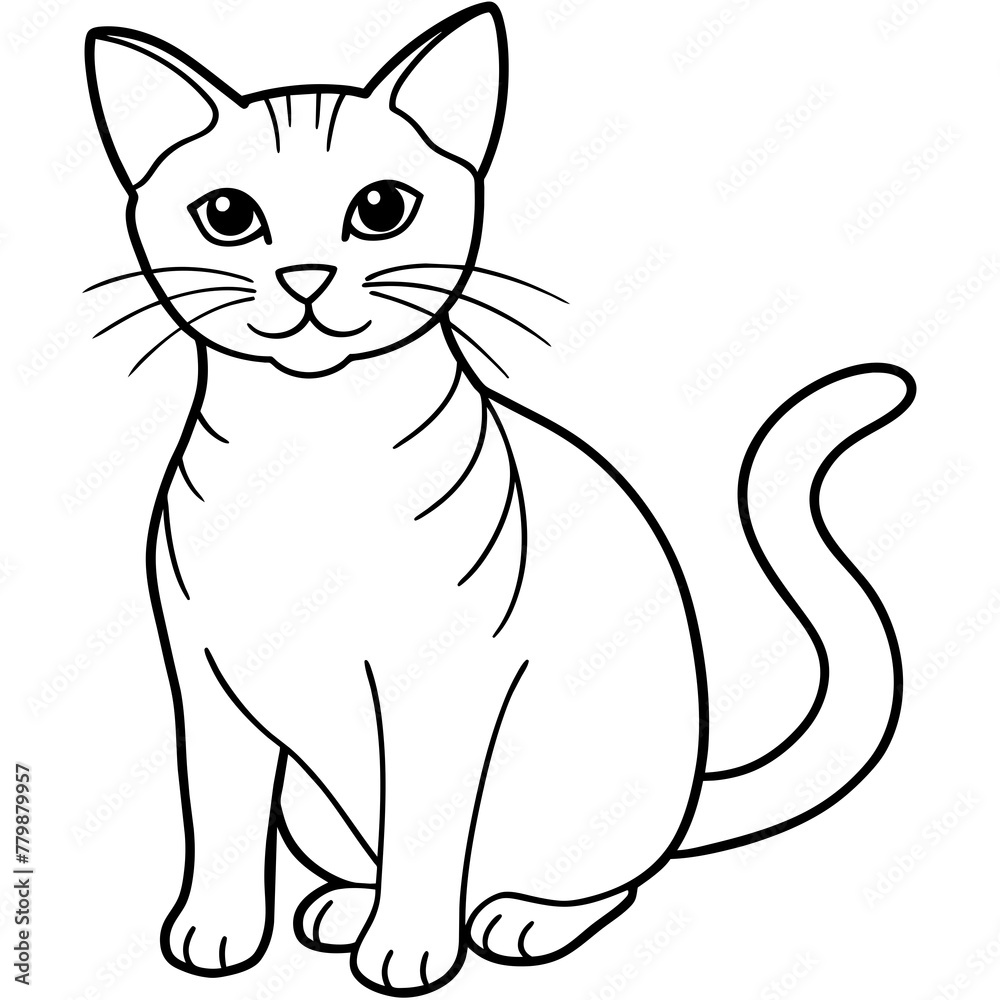 cat vector illustration with line art.
cat vector illustration with line art.