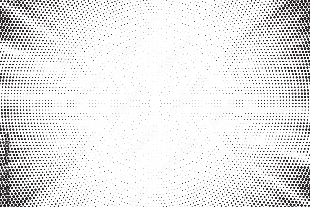 Halftone gradient sun rays pattern. abstract halftone vector dots background. monochrome dots pattern. pop art, comic small dots. star rays halftone poster. shine, explosion. sunrise rays background.