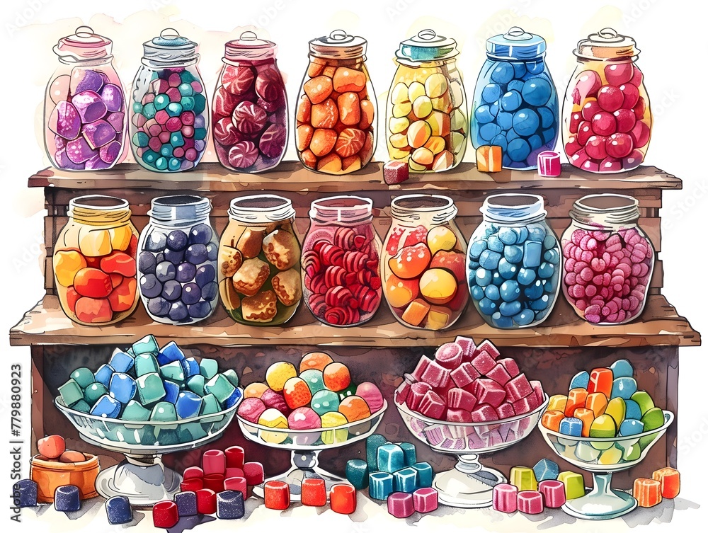 Overflowing Candy Bar A Cornucopia of Colorful Confections for All Ages to Indulge and Delight