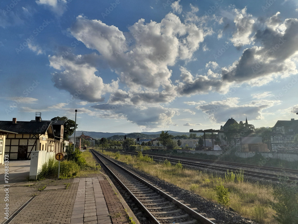 Hinter dem Bahnhof von Wernigerode