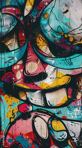 graffiti portrait on a wall
