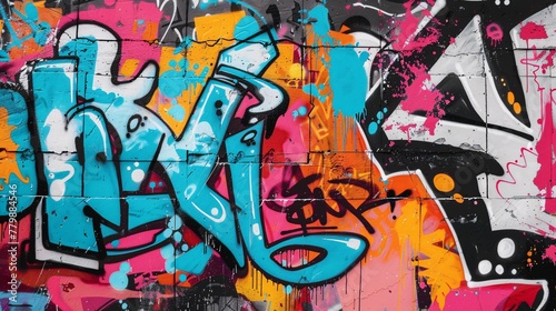 graffiti on the wall background