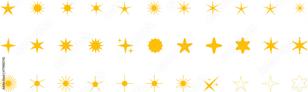 Star icons. Gold Star or favorite flat icon for apps and websites. Rating Star icon. Star vector collection. Modern simple stars. Vector illustration. Star icons. Gold Star or favorite flat icon for apps and websites. Rating Star icon. Star vector collection. Modern simple stars. Vector illustration.