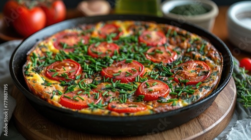 top-view Frittata