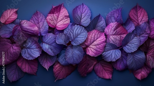 Purple leaves for backgrounds or wallpapers. Purple nature background. © Anastasia