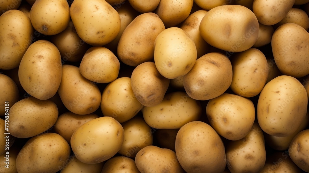 Background texture pattern of potatoes. Close-up. Background texture pattern of potatoes. Close-up.