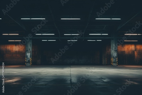 Empty public garage photo