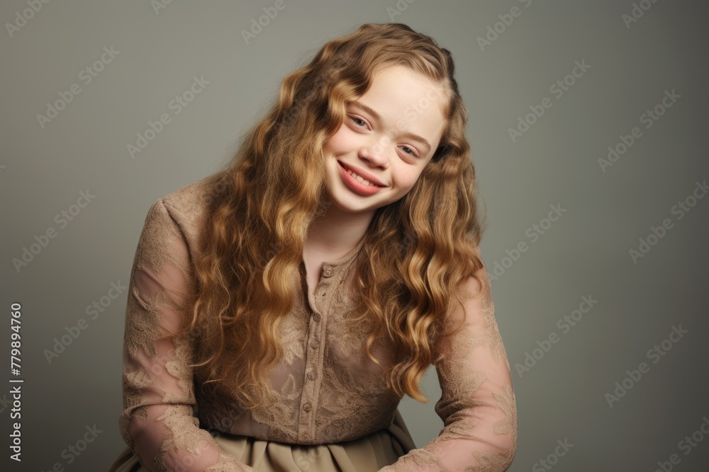 Studio portrait of a smiling confident young woman Studio portrait of a smiling confident young woman