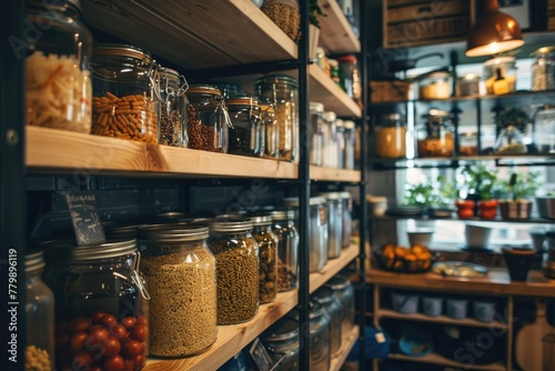 Interior of a home storage area