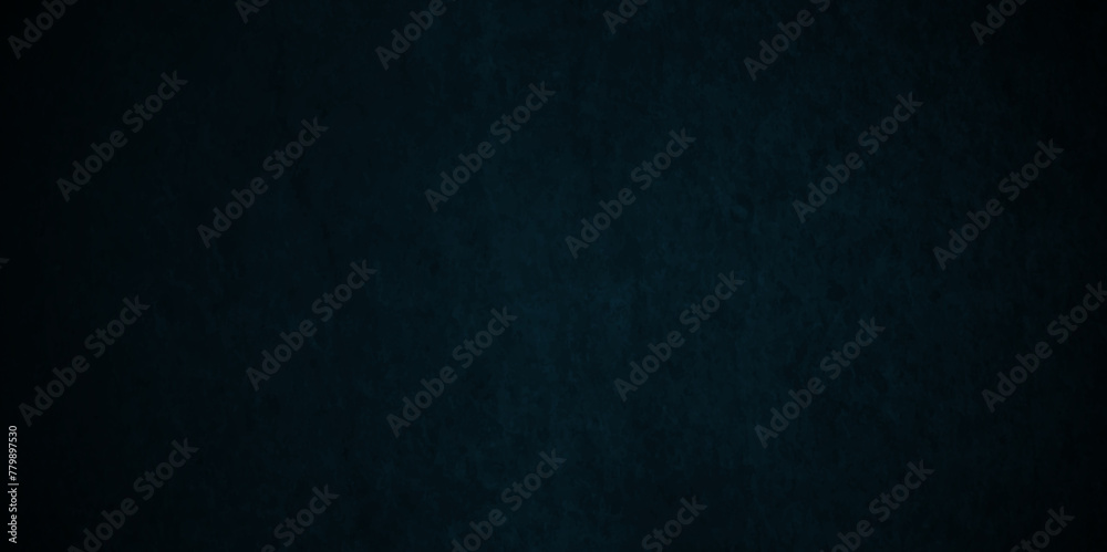 Fototapeta premium Dark and light blue wall grunge backdrop texture. watercolor painted mottled blue background, modern colorful concrete dirty smooth ink textures on black paper background.