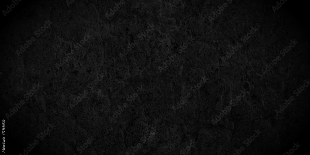 Abstract concrete stone wall. dark texture black stone concrete grunge texture and backdrop background. retro grunge anthracite panorama. Panorama dark black canvas slate background or texture. - obrazy, fototapety, plakaty 