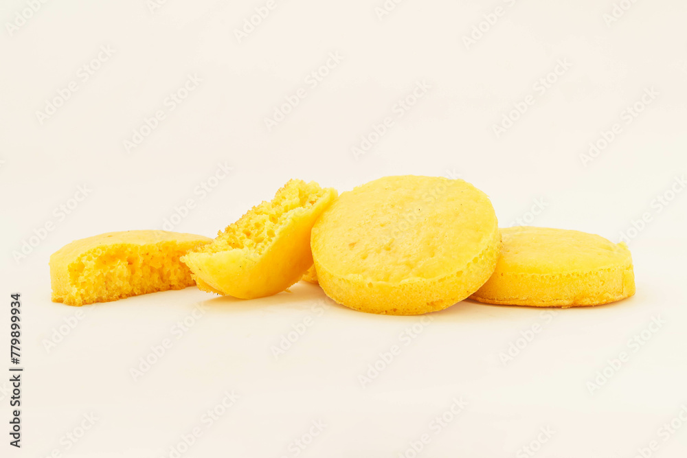 Corn tortillas and ingredients on white background Corn tortillas and ingredients on white background