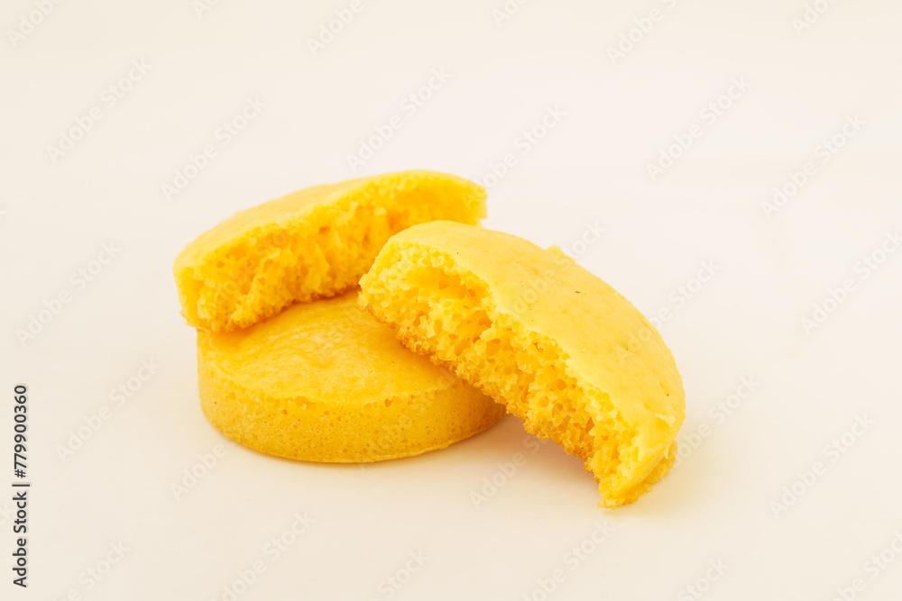 Corn tortillas and ingredients on white background Corn tortillas and ingredients on white background