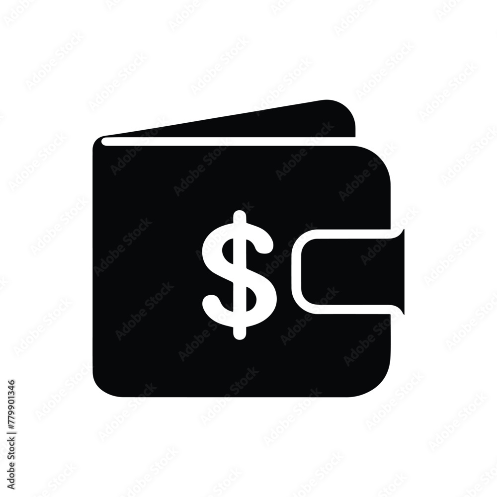 Money Wallet Icon Flat design