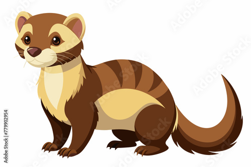Ferret vector design on white background.