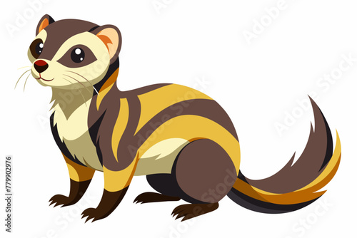 Ferret vector design on white background.