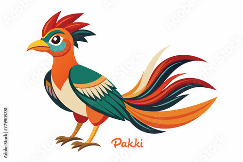 Beautiful bird vector artwork illustration