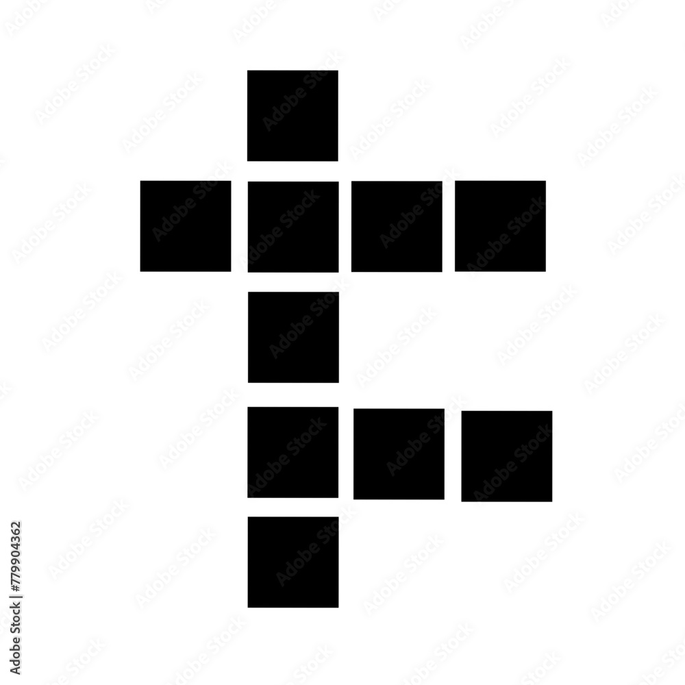 crossword glyph icon illustration vector crossword glyph icon illustration vector
