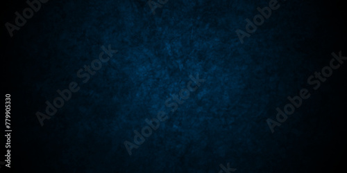Dark and light blue wall grunge backdrop texture. watercolor painted mottled blue background, modern colorful concrete dirty smooth ink textures on black paper background.