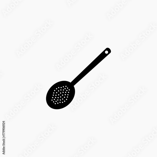 Strainer icon simple sign.  Strainer icon isolated on white background 