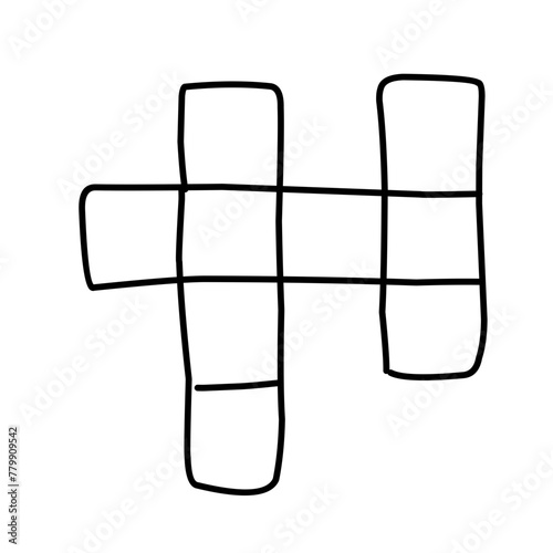 Puzzle and riddles ouline Vector
