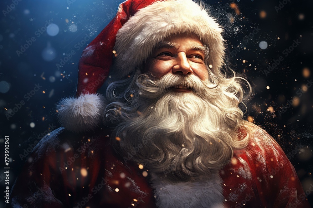 Unpredictable Santa winter storm. Time frost. Generate Ai Unpredictable Santa winter storm. Time frost. Generate Ai