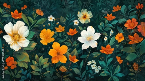 Wallpaper Mural flower background pictures Torontodigital.ca