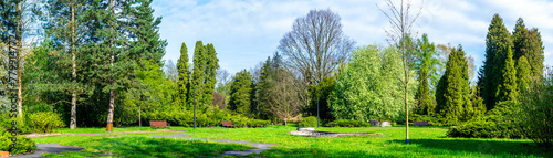 park in Chorzów on a sunny day