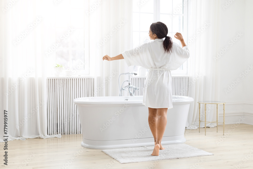 Peaceful moment lady enjoying a luxurious bath Peaceful moment lady enjoying a luxurious bath