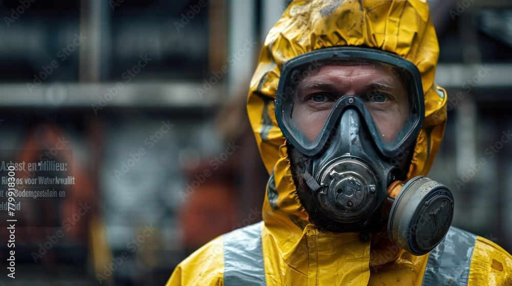 Employees wear masks to prevent pollution. Employees wear masks to prevent pollution.
