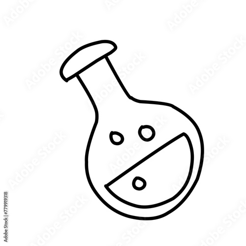 Hand drawn Puzzle and riddles outline