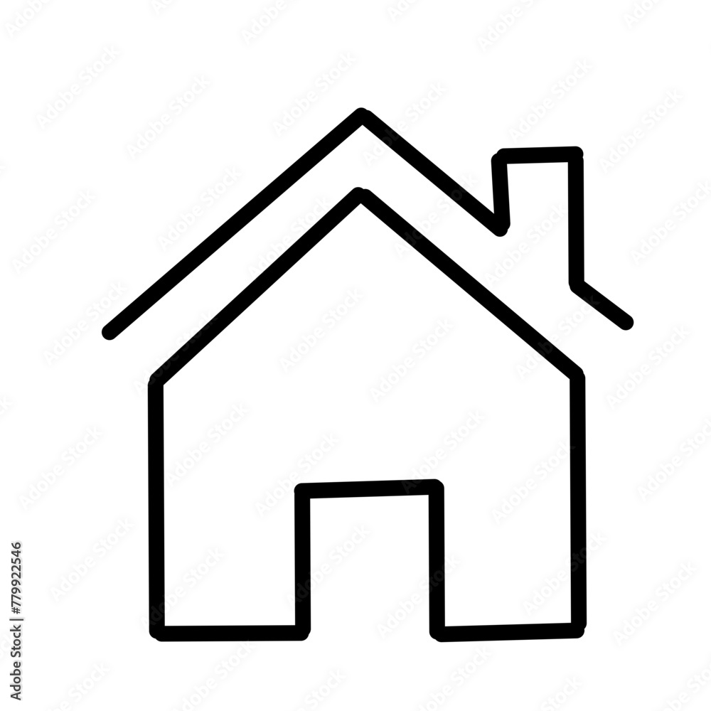 Set of real estate and homes thin line icons Set of real estate and homes thin line icons