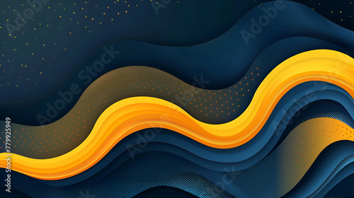 abstract wallpaper dynamic background ,Abstract dark colorful wavy lines background ,Abstract background with blue and orange wavy lines