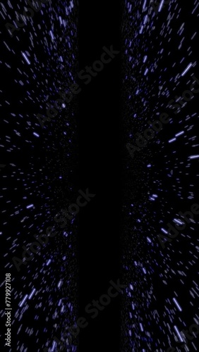 Stars approaching on two planes	