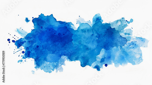 Abstract watercolor stain, design element. Generative AI