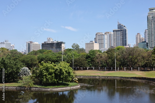 Buildings in manila near park in the day on March 30, 2024