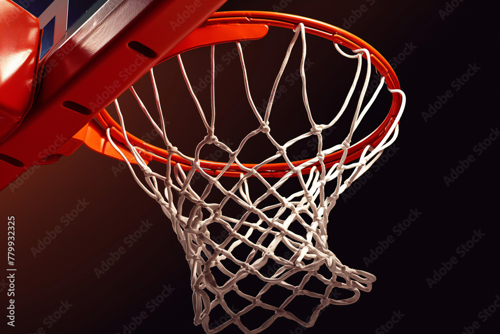 Basketball background with a ball scoring Basketball background with a ball scoring