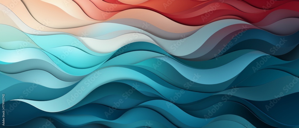 Fototapeta premium abstract wavy background