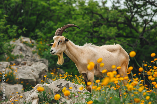 Goat on a meadow