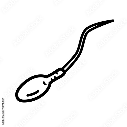 sperm gamete vector icon 
