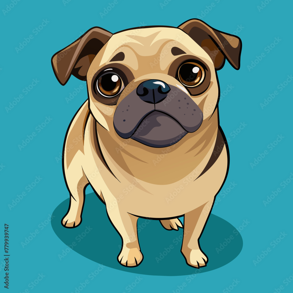 pug vector design 