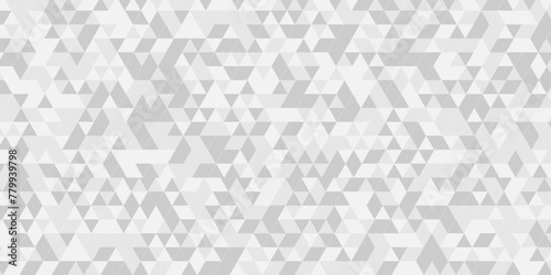 Vector geometric seamless technology gray and white transparent triangle background. Abstract digital grid light pattern gray Polygon Mosaic triangle Background, business and corporate background.
