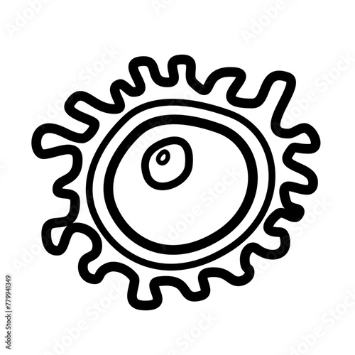 egg cell ovum vector icon